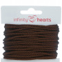 Infinity Hearts Anoraksnöre Polyester 3mm 06 Brun - 5m