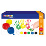 Playbox Fingerfärg 6 färger 50ml - 6 st
