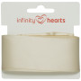 Infinity Hearts Satinband Dubbelsidigt 38mm 810 Natur - 5m