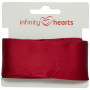 Infinity Hearts Satinband Dubbelsidigt 38mm 260 Vin - 5m