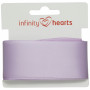 Infinity Hearts Satinband Dubbelsidigt 38mm 430 Lila - 5m