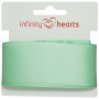 Infinity Hearts Satinband Dubbelsidigt 38mm 530 Mint - 5m