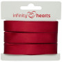 Infinity Hearts Satinband Dubbelsidigt 15mm 260 Vin - 5m