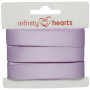 Infinity Hearts Satinband Dubbelsidigt 15mm 430 Ljuslila - 5m