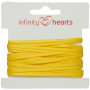 Infinity Hearts Satinband Dubbelsidigt 3mm 645 Gul - 5m