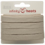 Infinity Hearts Anoraksnöre Bomull platt 10mm 200 Natur - 5m