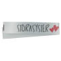 Label Storasyster Vit- 1 st