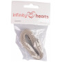Infinity Hearts Tygband/Labelband Virkmotiv 15mm - 3 meter