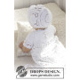 So Charming by DROPS Design - Baby Set med Dopklänning och Mössa strl. 0/6 mån - 2år