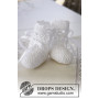 So Charming Socks by DROPS Design - Baby Tofflor Virkmönster str. 15/17 - 22/23