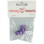 Infinity Hearts Ring med trådskärare Ass. färger - 1 st. 