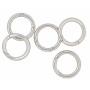 Infinity Hearts O-ring med Öppning Messing Silver Ø28mm - 5 st