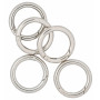 Infinity Hearts O-ring med Öppning Messing Silver Ø38mm - 5 st