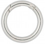 Infinity Hearts O-ring med Öppning Mässing Silver Ø30mm - 5 st