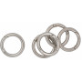 Infinity Hearts O-ring med Öppning Mässing Silver Ø35mm - 5 st
