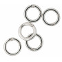 Infinity Hearts O-ring med Öppning Mässing Silver Ø23,5mm - 5 st