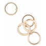 Infinity Hearts O-ring med Öppning Mässing Ljus Guld Ø30mm - 5 st