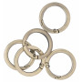 Infinity Hearts O-ring med Öppning Mässing Antik brons Ø30mm - 5 st