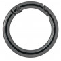 Infinity Hearts O-ring med Öppning Mässing Gunmetal Ø30mm - 5 st