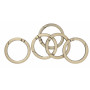 Infinity Hearts O-ring med Öppning Mässing Antik brons Ø37,6mm - 5 st