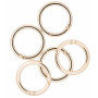 Infinity Hearts O-ring med Öppning Mässing Ljus Guld Ø37,6mm - 5 st