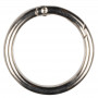 Infinity Hearts O-ring med Öppning Mässing Silver Ø37,6mm - 5 st