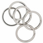 Infinity Hearts O-ring med Öppning Mässing Silver Ø43,6mm - 5 st
