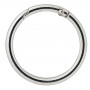 Infinity Hearts O-ring med Öppning Mässing Silver Ø43,6mm - 5 st