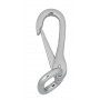 Infinity Hearts Karbinhake med D-ring Mässing Silver 50mm - 1 st