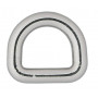 Infinity Hearts D-Ring Mässing Silver 10x10mm - 5 st