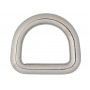 Infinity Hearts D-Ring Mässing Silver 16x16mm - 5 st