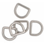 Infinity Hearts D-Ring Mässing Silver 25x25mm - 5 st