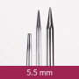 Drops Pro Klassiska utbytbara runda nålar Mässing 12cm 5.50mm / 4.5in US9