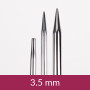 Drops Pro Klassiska utbytbara runda nålar Mässing 12cm 3.50mm / 4.5in US4