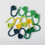 Knitpro Maskmarkörer Plast med lås Blandade färger