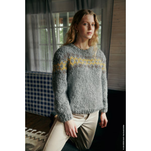 Lala Berlin Furry Sweater av Lana Grossa - Sweater Stickmönster Strl. 36/38 - 40/42