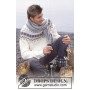 Prince of Snow by DROPS Design - Sweater och Halsduk Stick-mönster strl. 12/14 år och S/M - XXL