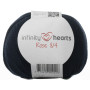 Infinity Hearts Rose 8/4 Garn Unicolor 119 Mörk Marinblå