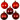 Julgranskulor, röd harmoni , Dia. 6 cm, 20 st./ 1 förp.