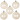 Julgranskulor, vit, pärlemor, Dia. 6 cm, 20 st./ 20 förp.
