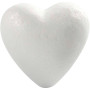 Hjärtan, vit, H: 8 cm, D: 4,5 cm, 50 st./ 50 förp.