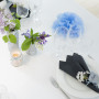 Återvinningsfokuserad dukning i blått tema av Rito Krea - DIY-guide för bordsdekoration