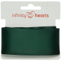 Infinity Hearts Satinband Dubbelsidigt 38mm 593 Armygrön - 5m