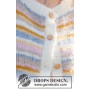 Pastel Spring Cardigan by DROPS Design - Cardigan Stickmönster str. S - XXXL