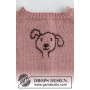 Woof Woof Sweater by DROPS Design - Baby Tröja Stickmönster str. 0/1 mån - 3/4 år
