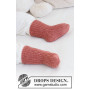 Rosy Cheeks Socks by DROPS Design - Baby sockar Stickmönster str. 0/1 mån - 3/4 år