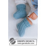 Dream in Blue Socks by DROPS Design - Baby sockar Stickmönster str. 1/3 mån - 3/4 år