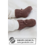 Chocolate Toes by DROPS Design - Baby sockar Stickmönster str. 0/1 mån - 3/4 år
