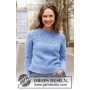Rain Romance Sweater by DROPS Design - Tröja Stickmönster str. S - XXXL