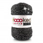 Hoooked Ribbon XL Stofgarn Unicolor Lurex 3 Black Sparkle